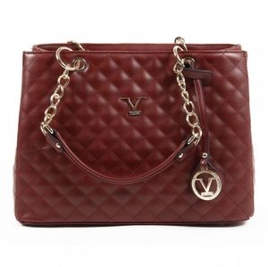V 1969 Italia Womens Handbag In Claret Red